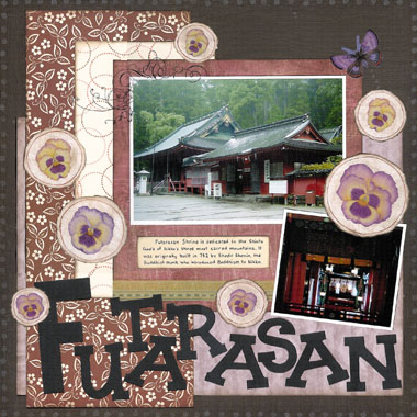 scrapbooking layout ideas. Pansy Scrapbooking Ideas