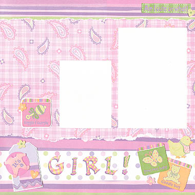 Scrapbooking Stickers on Baby Girl Scrapbooking Stickers