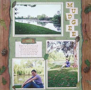 To recreate this scrapbook page idea 