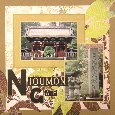 The background design of this layout was inspired by a layout by Azumi Izuno 