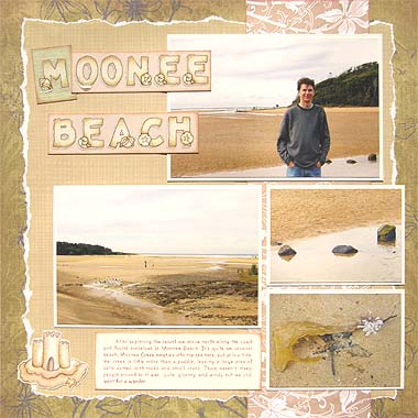 Beach Scrapbooking Ideas This layout was created using KCompany Blue 