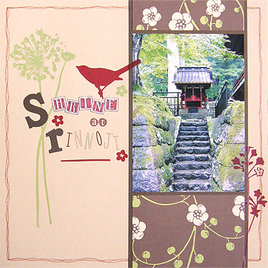 scrapbooking layout ideas. This layout was created using