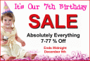 Birthday Sale On Now