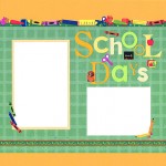 School Days Scrapbooking Idea