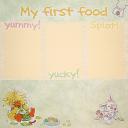 Baby Scrapbooking Ideas - First Food